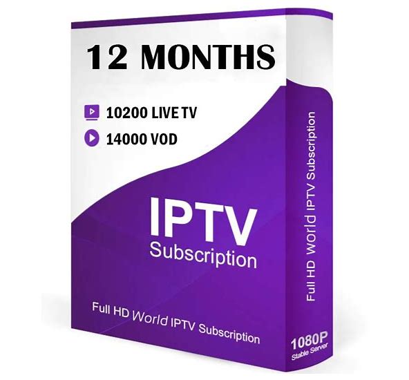 IP TV - 12 Months Subscription Account