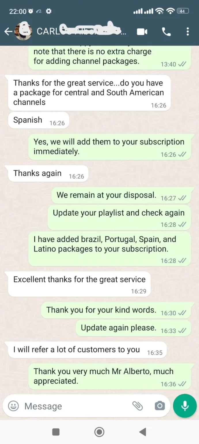 WhatsApp IPTV Review 3
