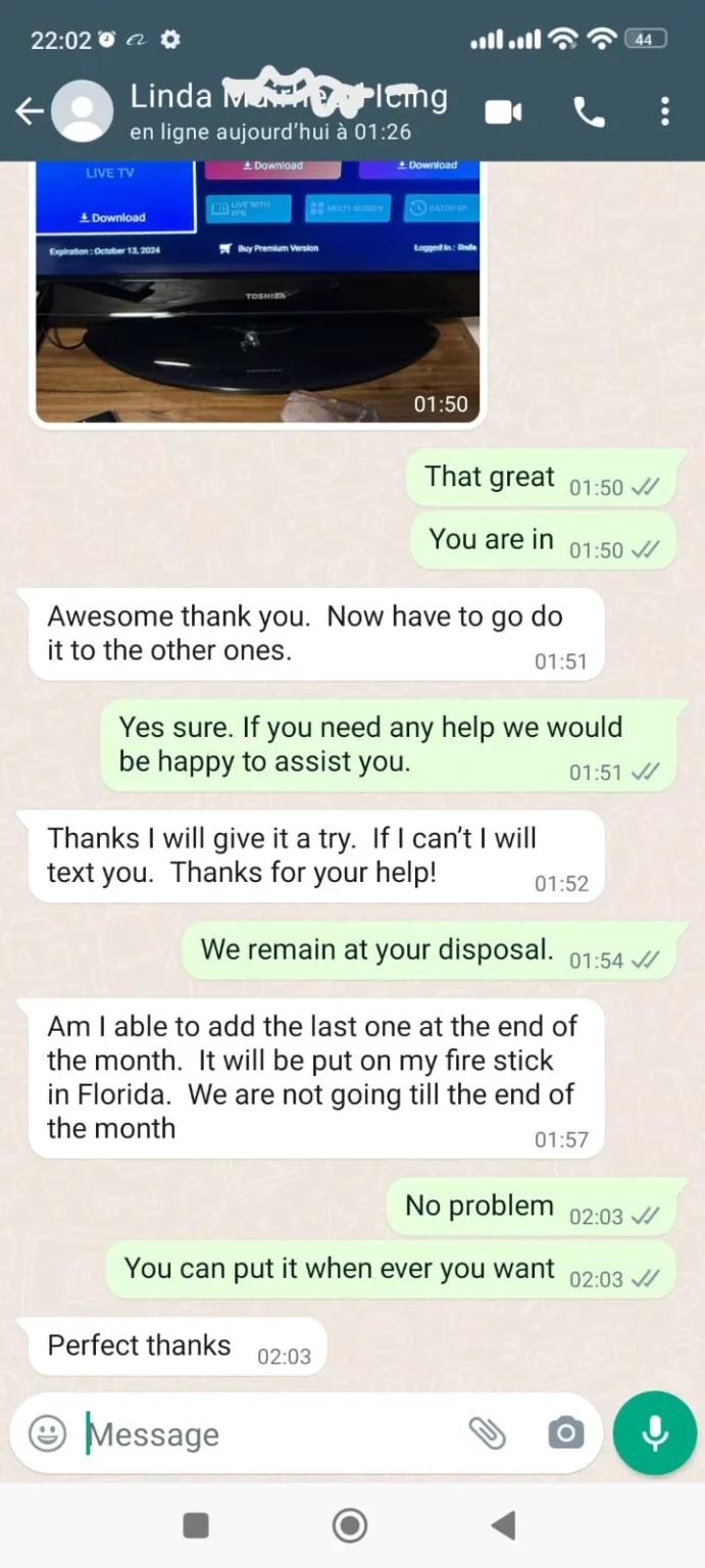 WhatsApp IPTV Review 4
