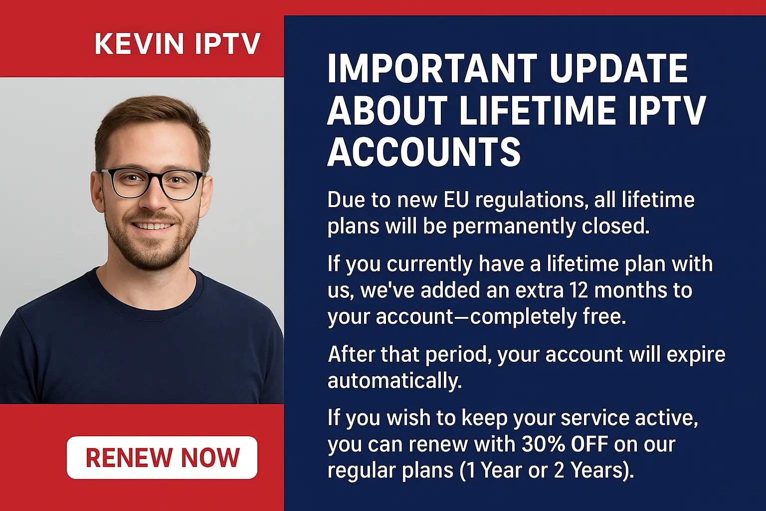 Lifetime IPTV Update - Last Chance for Premium IPTV Service