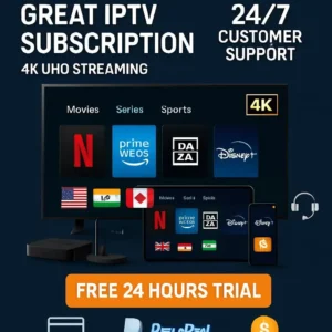 Premium IPTV Subscription 6 Months HD 4K
